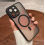 (BLACK, For iPhone 14 Plus) Magnetic Luxury Lens Protector Case For iPhone 14 4