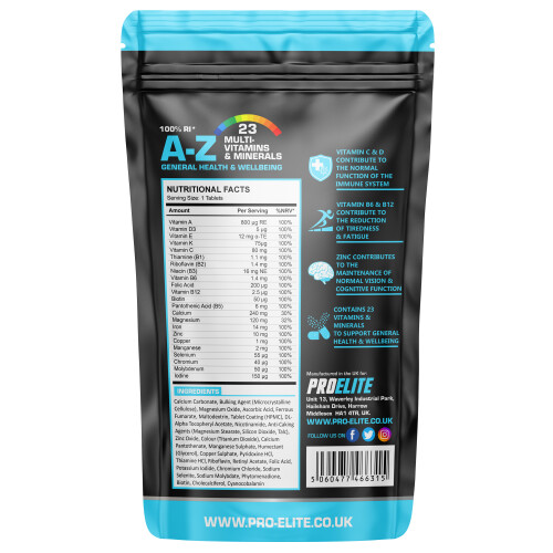 (365 Tablets) A-Z Multi Vitamins & Minerals Vegan Tablets 2