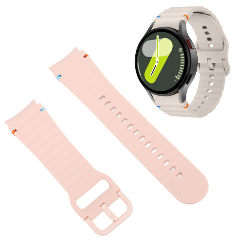 Cinturino in silicone Serie 4-7, Linee rosa ondulate