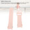 Cinturino in silicone Serie 4-7, Linee rosa ondulate 4