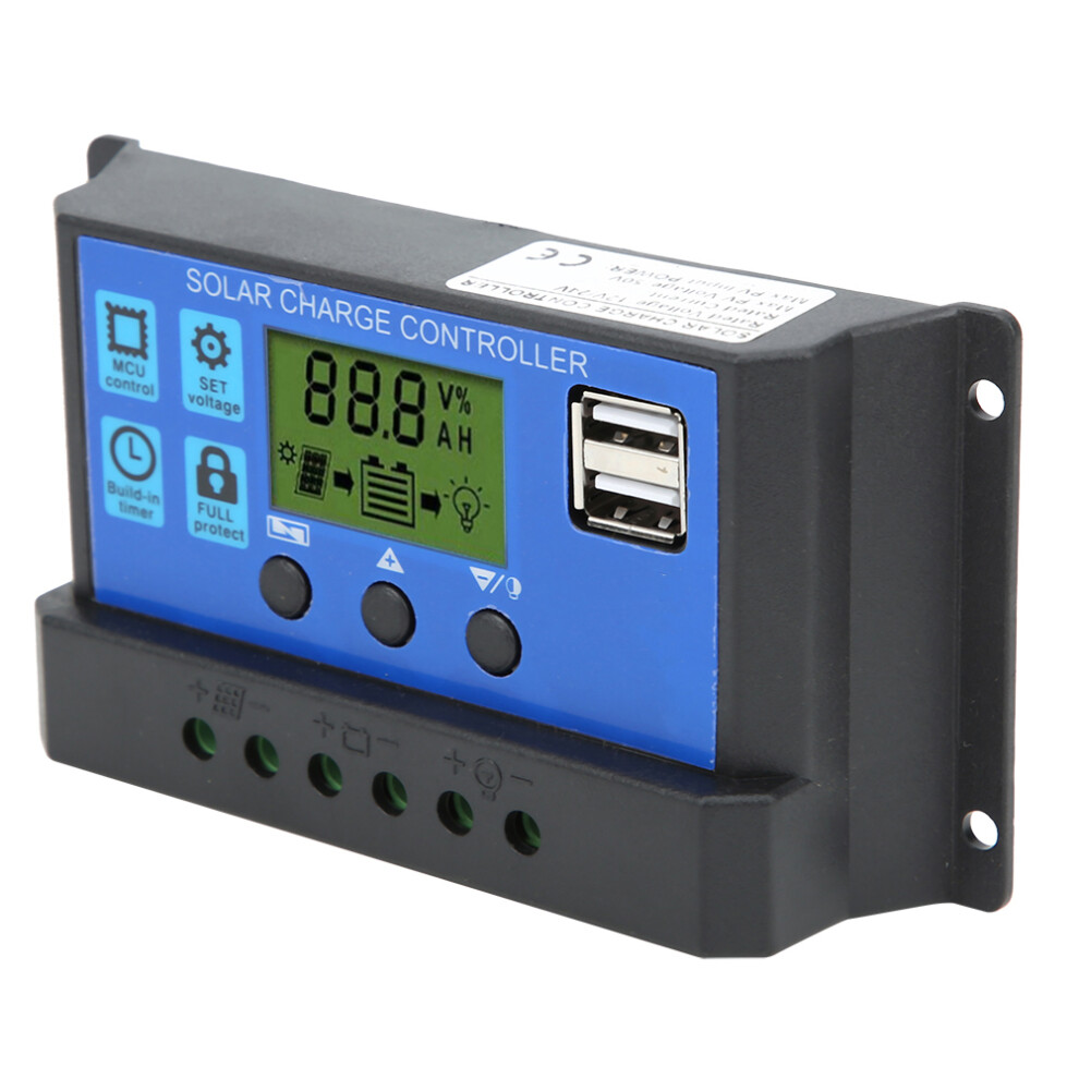 Solar Charge Controller 30A With Adjustable Parameters & Usb Output 7891333751232