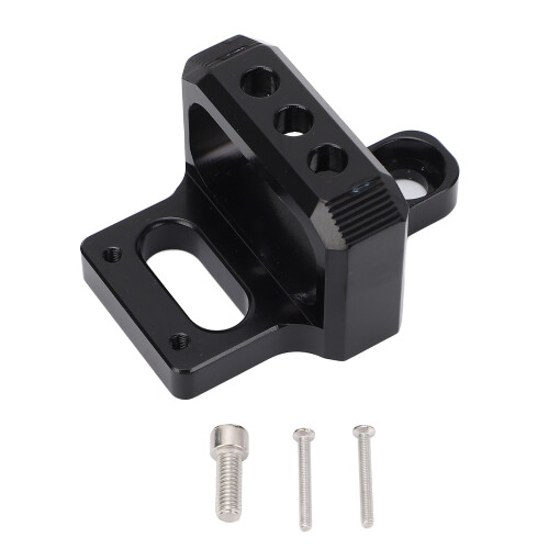 Aluminium Alloy 3 Port Boost Controller Solenoid Valve Mount Bracket Black 1