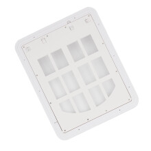 Porte moustiquaire pour animaux de compagnie - Taille L - Kit blanc - Respirant et robuste