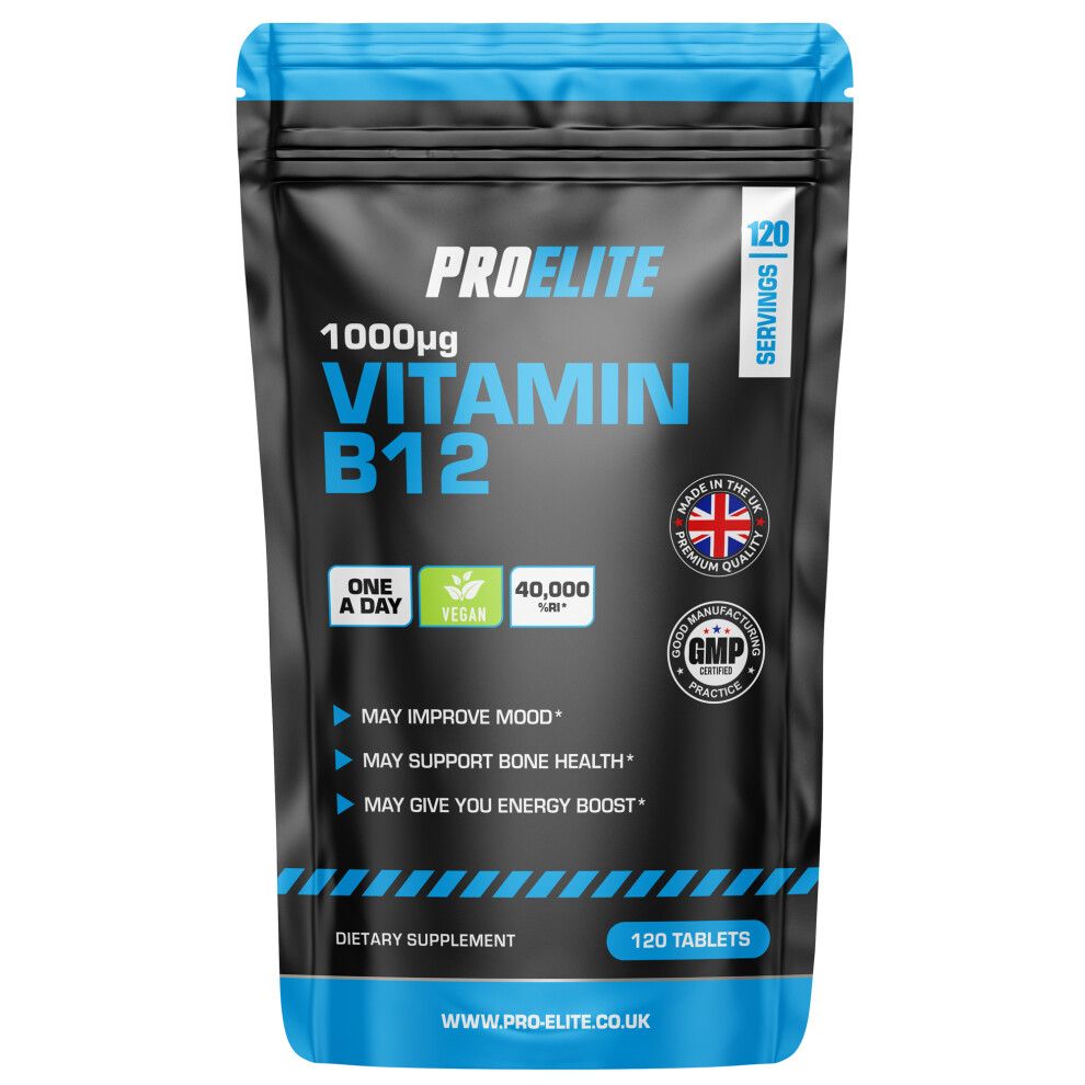 Proelite (120 Tablets) Vitamin B12 1000Mcg Tablets Methylcobalamin
