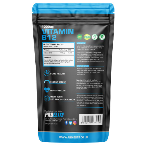 (120 Tablets) Vitamin B12 1000mcg Tablets Methylcobalamin 2