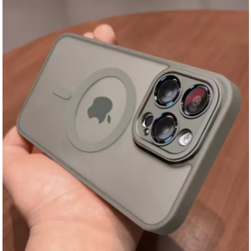 (BLACK, For iPhone 13) Magnetic Luxury Lens Protector Case For iPhone 13 2