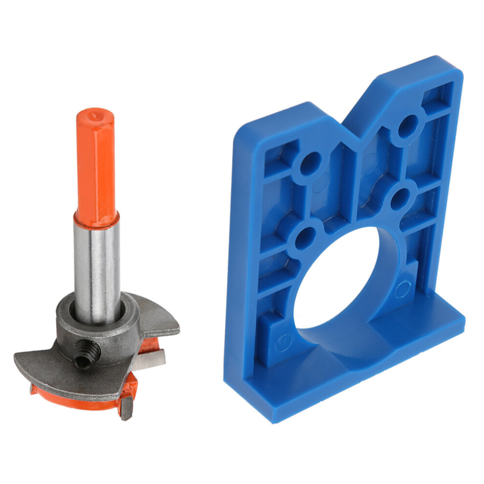 35Mm Hinge Hole Locator Drilling Jig Accurate Door Opening Guide With Pencil 7661333754782