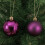 24 Fig Purple Christmas Tree Baubles Shatterproof Decs 6cm Round 3