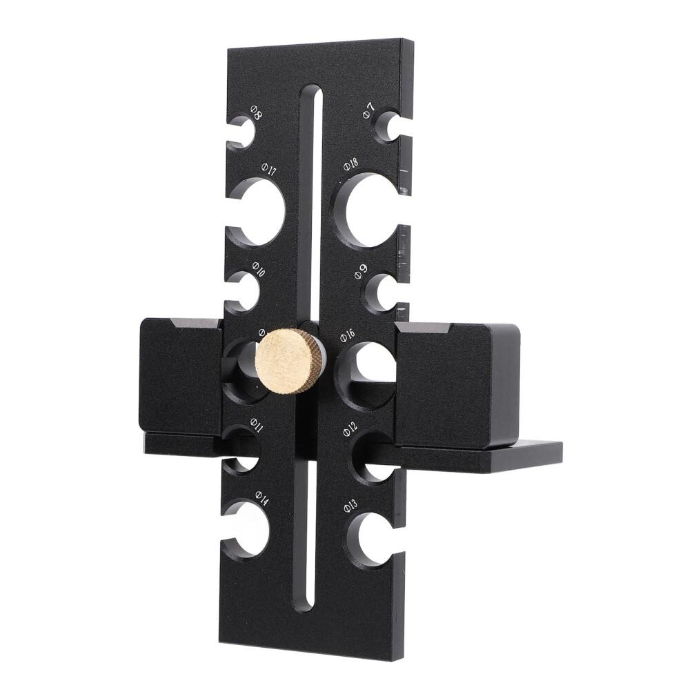 Dowel Maker Jig Kit, Aluminum Alloy, 12 Holes, Adjustable Cutter, Black 8411333759435