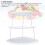 Porta dolci pieghevole a tre livelli, bianco, in plastica 7