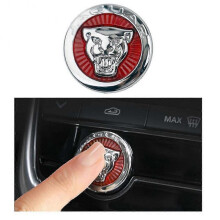 Button Start Center Control Switch Knob Head Decorative Sequin Cap Cover Decal Trim Fit for Jaguar Xfl Xe Xel Xj Xjl F-pace F-type