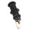 GT208 Nero 6,35 mm End Pin Jack per chitarra filettato 14