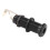 GT208 Nero 6,35 mm End Pin Jack per chitarra filettato 16