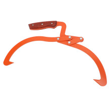 Pinces à bûches de 13,8 po/35 cm, griffe en acier, poignée antidérapante
