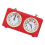 Mechanical Digital Chess Timer, No Battery, Portable Red 15.4x5.5x9cm 16