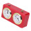 Mechanical Digital Chess Timer, No Battery, Portable Red 15.4x5.5x9cm 1