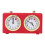 Mechanical Digital Chess Timer, No Battery, Portable Red 15.4x5.5x9cm 3