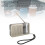 Radio miniature 1000mAh ABS, noir, portable 8