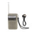 Radio miniature 1000mAh ABS, noir, portable 2