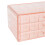 Caja de joyas de 3 capas, con 72 compartimentos, acrílica, rosa. 8