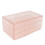 Caja de joyas de 3 capas, con 72 compartimentos, acrílica, rosa. 13