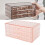 Caja de joyas de 3 capas, con 72 compartimentos, acrílica, rosa. 5