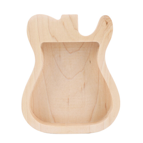 Boîte à médiators en bois d'érable 119 x 99,6 x 31 mm compacte 2