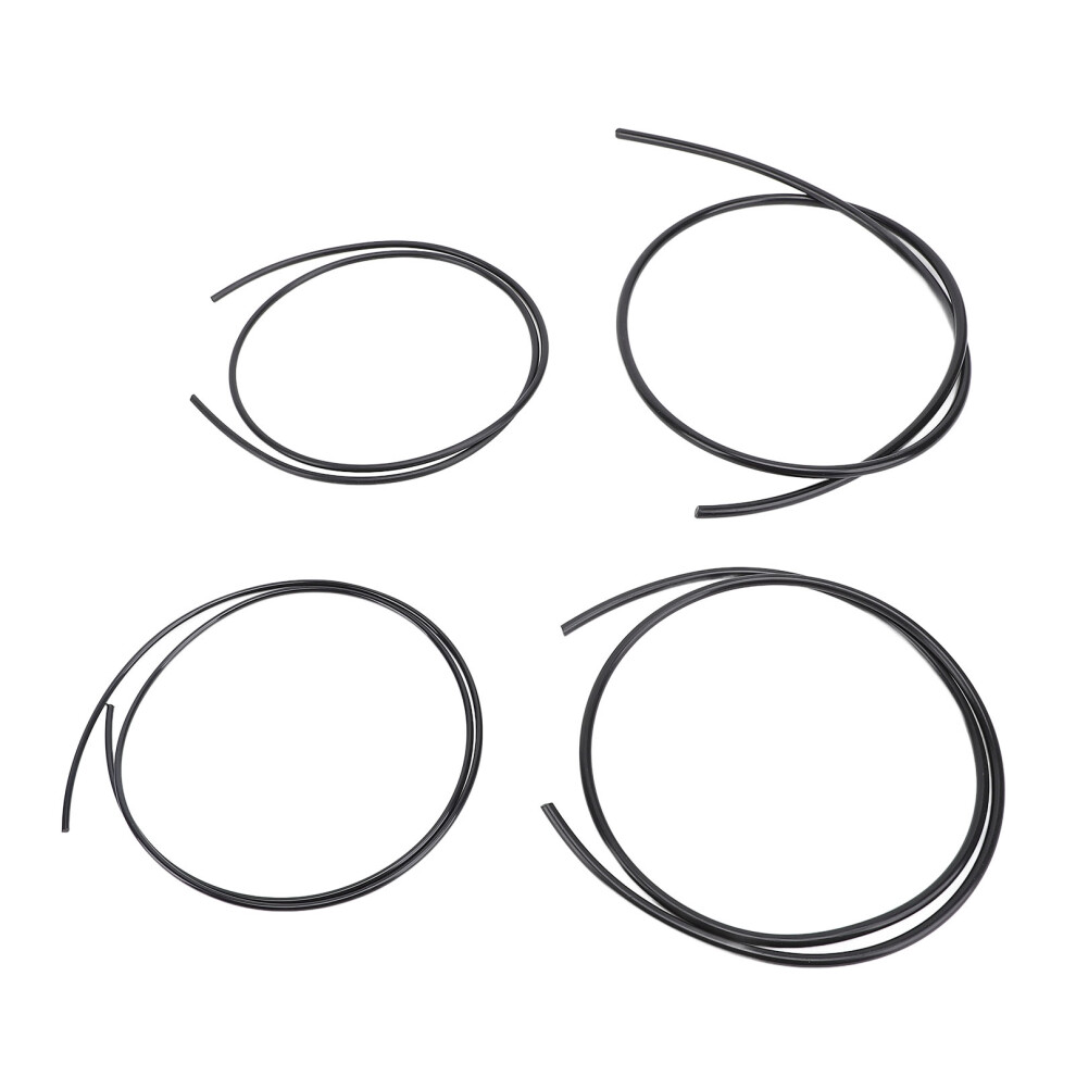4Pcs Ukulele String Replacement Kit PU for Guitar Bass Instruments Black Finish