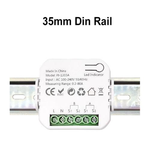 Energiemessgerät 0,2–80 A 47  47  18 mm Farbe: PC 2