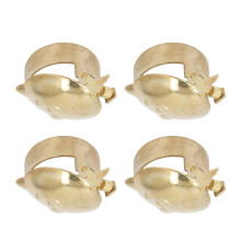 4 pezzi Spegnifiamma automatico per candele Iron Swine Oro 0,7-1 pollici
