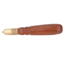 Mango de serrucho de palo de rosa, abrazadera de latón antideslizante