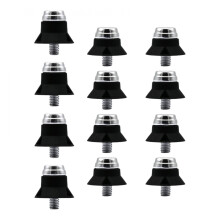 Football Boot Spikes 12-Pack M5 Thread Non-Slip Professional Indoor And Outdoor Turf Black