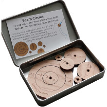 Seam Circles Wooden Circle Quilting Template, Circle Template Quilting Rulers, Seam Access Markers, Roller Tool (Metric)