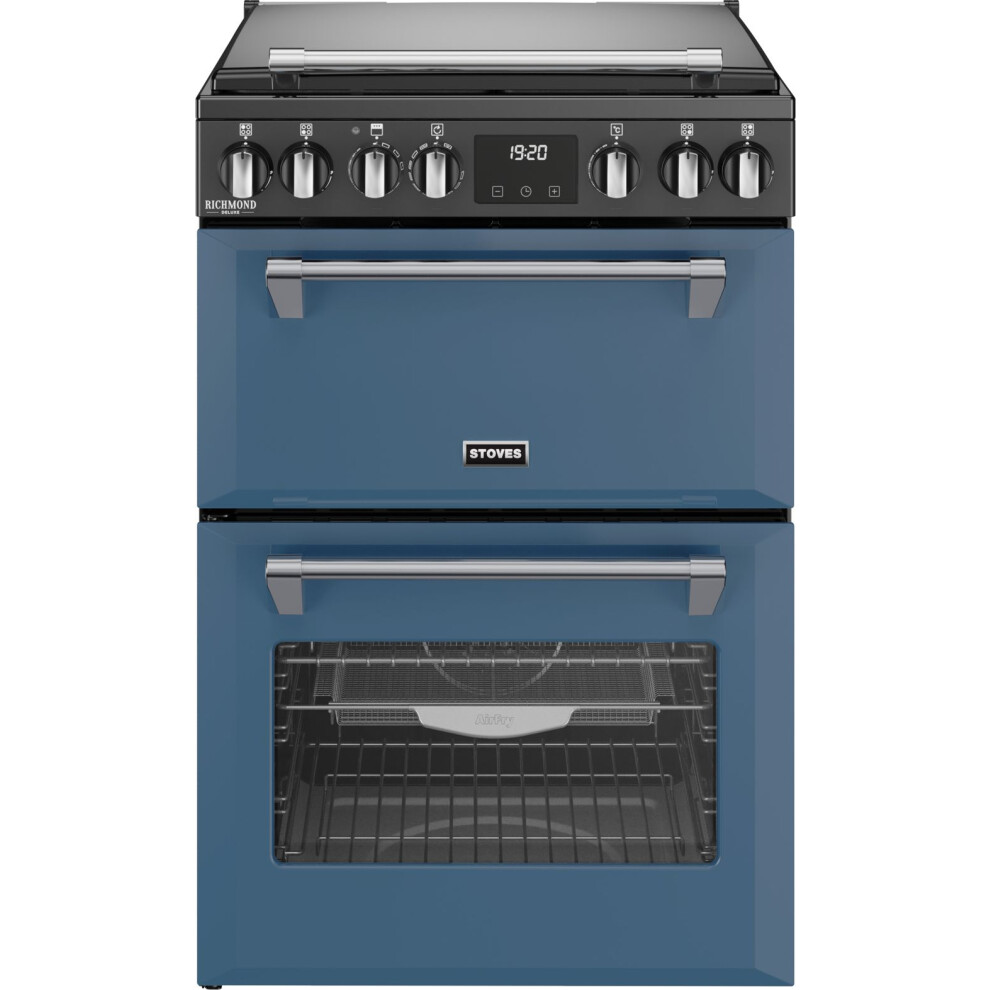 Stoves 60Cm Double Oven Dual Fuel Richmond Dx Mra 60Df Mini Range Cooker - Twilight - A/A Rated Blue