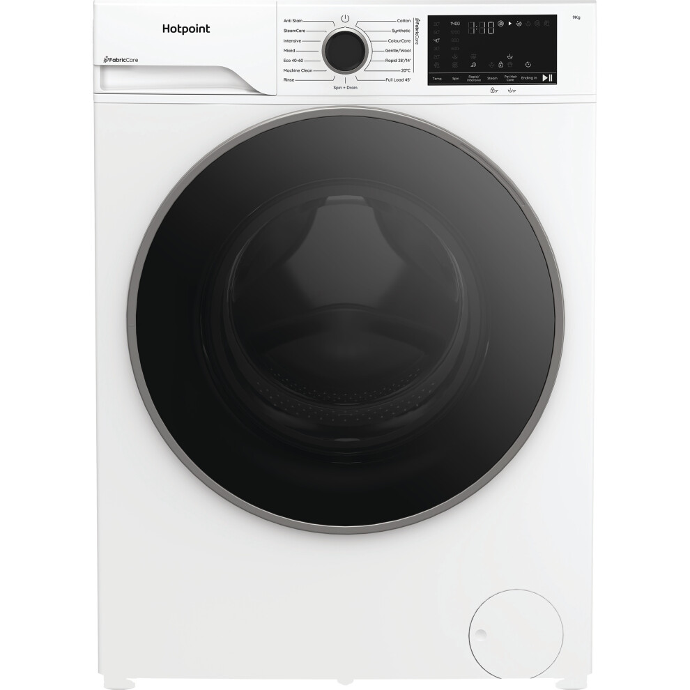 Hotpoint Fabiccare Hbca 93 Care Uk Washing Machine With 1400 Rpm - A Rated White 9Kg