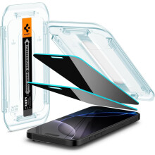 Spigen Glastr EZ Fit Privacy Film Screen Protector 2 Pack for iPhone 16 Pro Max 6.9" - AGL07908