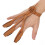 Recurved Archery Bow Glove, Three Fingers Protection, Brown, Microfiber 13