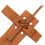 Recurved Archery Bow Glove, Three Fingers Protection, Brown, Microfiber 7