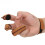 Recurved Archery Bow Glove, Three Fingers Protection, Brown, Microfiber 11
