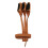 Recurved Archery Bow Glove, Three Fingers Protection, Brown, Microfiber 10