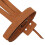 Recurved Archery Bow Glove, Three Fingers Protection, Brown, Microfiber 15