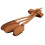 Recurved Archery Bow Glove, Three Fingers Protection, Brown, Microfiber 12
