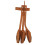 Recurved Archery Bow Glove, Three Fingers Protection, Brown, Microfiber 6