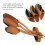 Recurved Archery Bow Glove, Three Fingers Protection, Brown, Microfiber 3