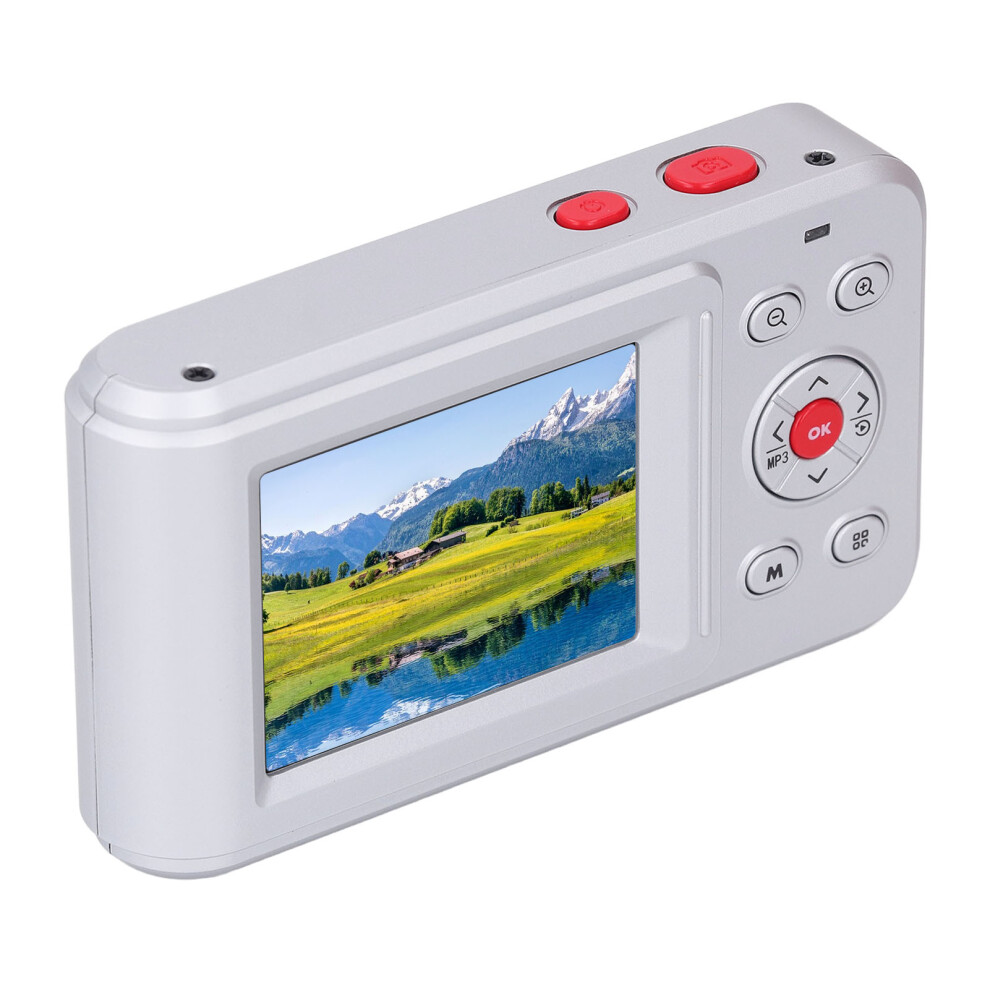 72Mp 2.5K Digital Camera For Kids & Students, 16X Zoom, 2.4" Silver 4991333790217