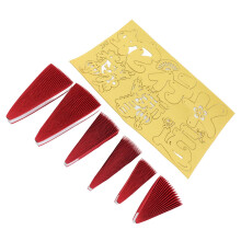 Rotes Papierfächer-Blumen-Set für Chinesisches Neujahr & Frühlingsfest Wanddekoration