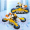 Moto transformable Stunt ABS, 3x piles AA 4