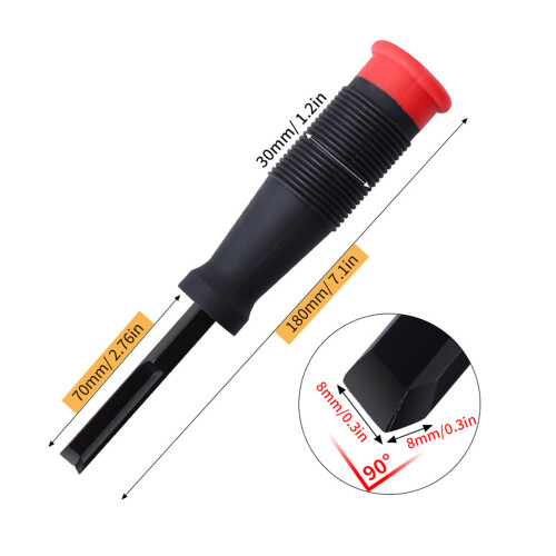 Ciseau d'angle de 8 mm, profondeur de 2,76 po, 90, 8 mm/0,31 po 1