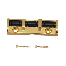 Nut a rulli per chitarra a 6 corde, 43 mm, 3 selle, Nero/Oro.