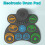 Electronic 9-Pad Drum Kit with Headphone Jack, Built-in Speakers 4